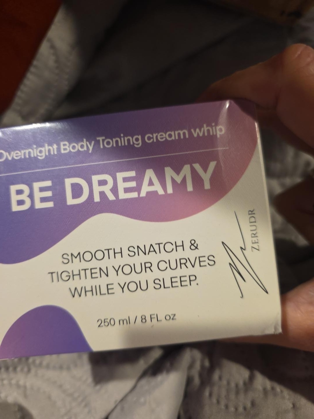 Be Dreamy Overnight Body Toning Cream Whip — Purple & White